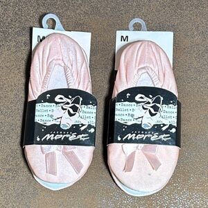 Jacques Moret Soft Pink Dance Slippers 2 Pair Medium